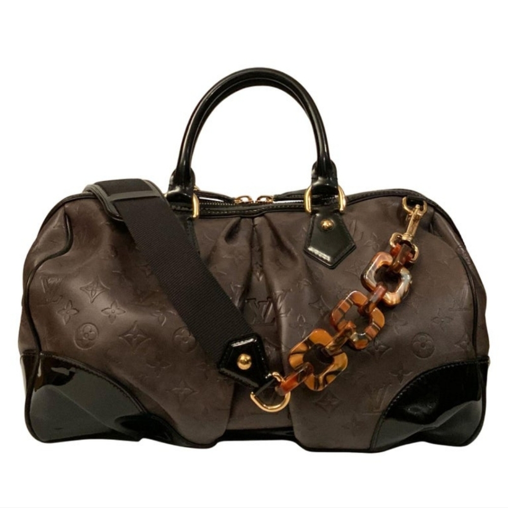 Louis Vuitton Dark Brown and Black Satchel